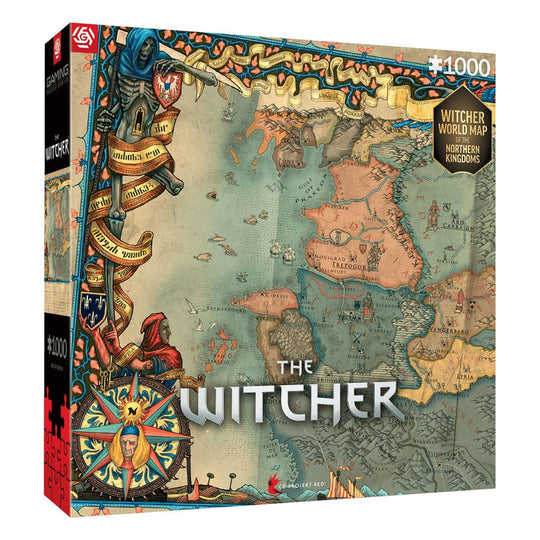 Zoom sur la qualité d'impression et la découpe des pièces du puzzle The Witcher 3