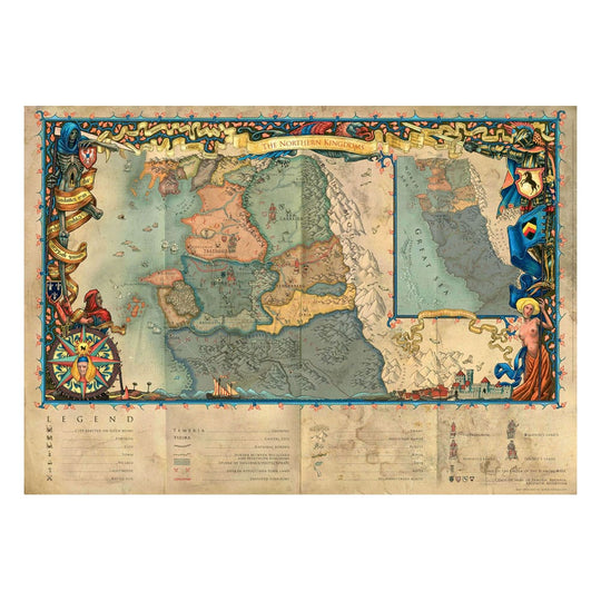 Gros plan sur le personnage de Geralt de Riv dans l'illustration du puzzle The Witcher 3