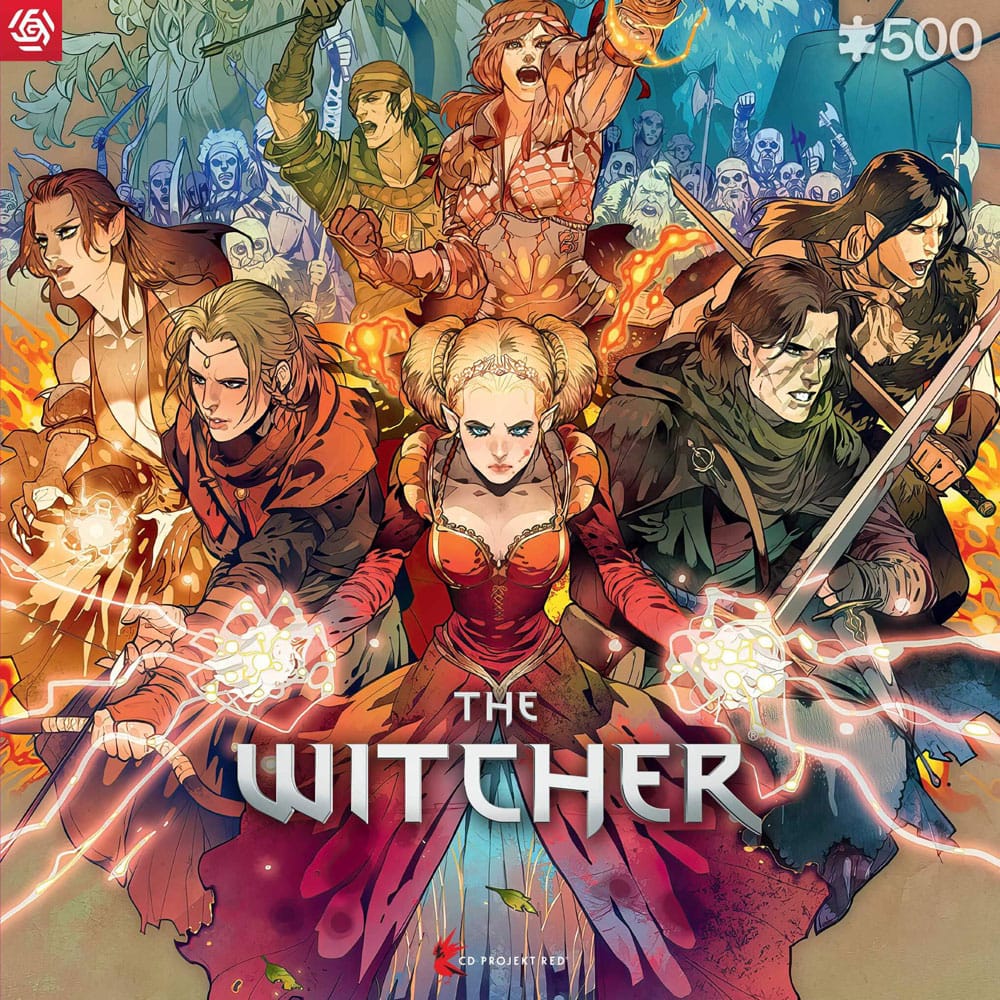 Puzzle The Witcher Scoia'tael 500 pièces, illustration complète