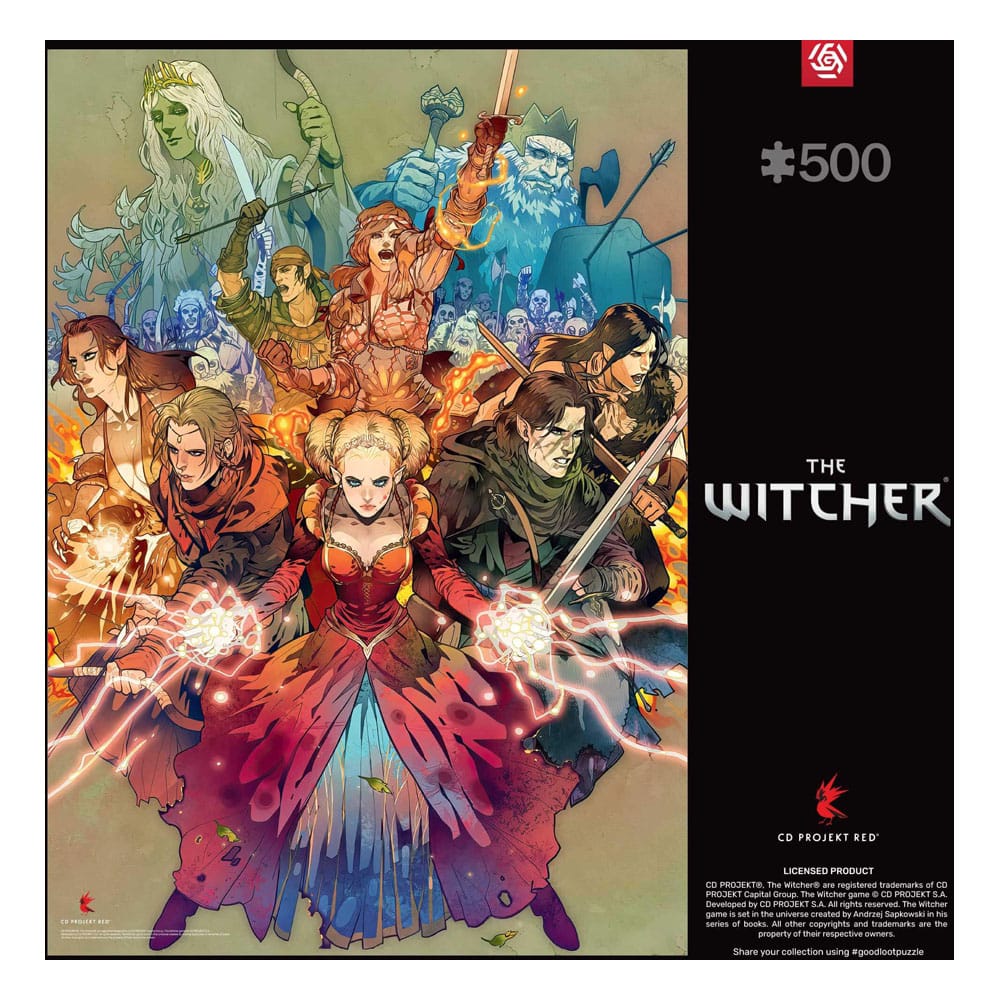 Boîte du puzzle The Witcher Scoia'tael 500 pièces par Good Loot