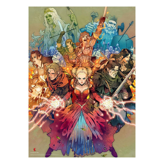 Logo The Witcher et Scoia'tael sur l'emballage du puzzle Good Loot