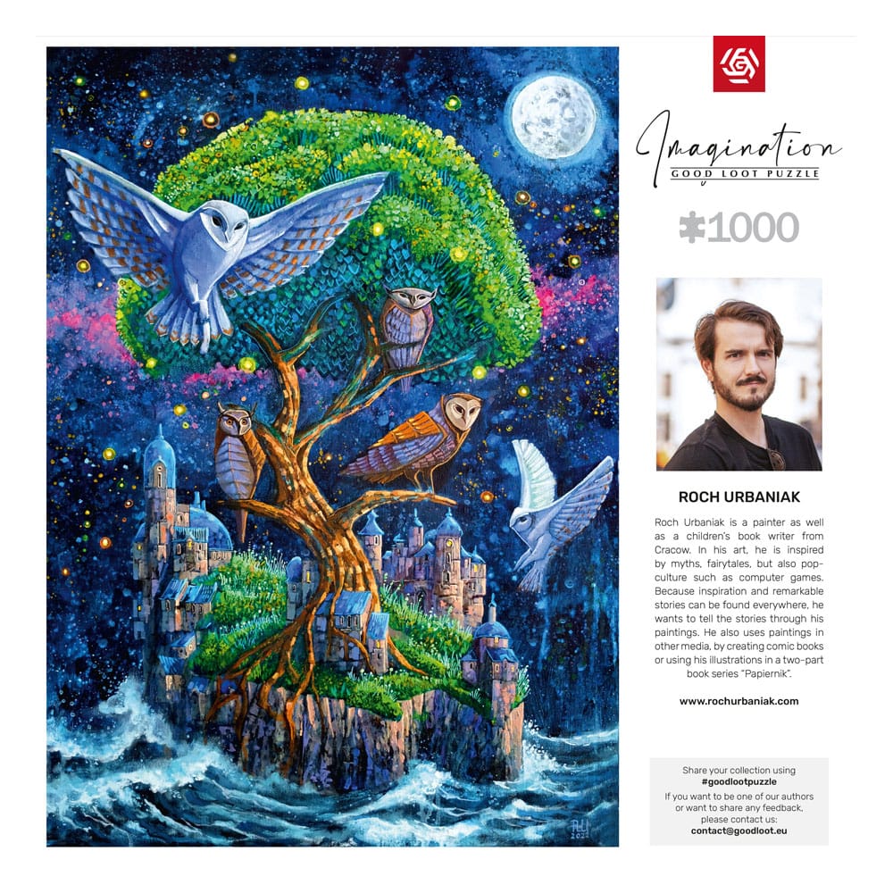 Boîte du puzzle Roch Urbaniak Imagination Owl Island Good Loot