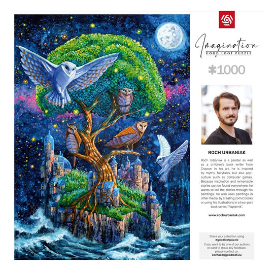 Boîte du puzzle Roch Urbaniak Imagination Owl Island Good Loot