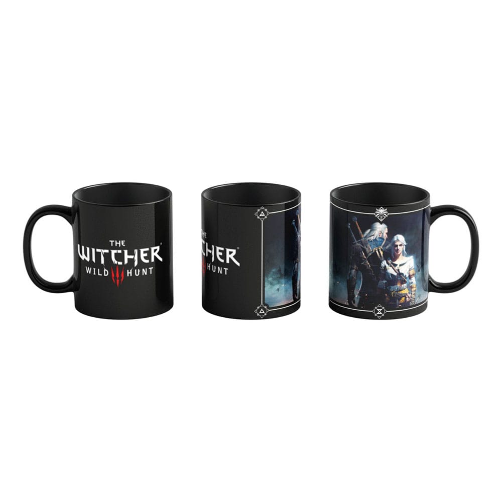 Mug The Witcher 3 Wild Hunt effet thermique, Geralt de Riv seul (froid)