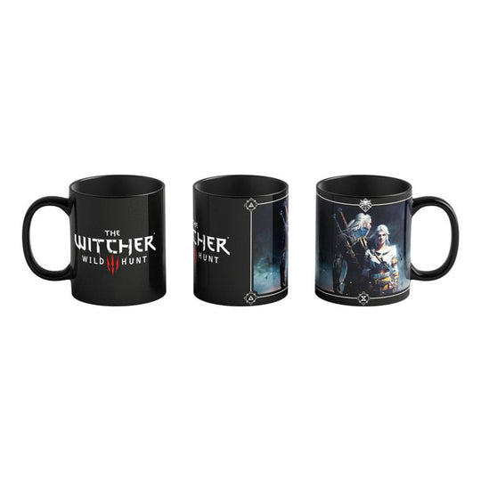 Mug The Witcher 3 Wild Hunt effet thermique, Geralt de Riv seul (froid)