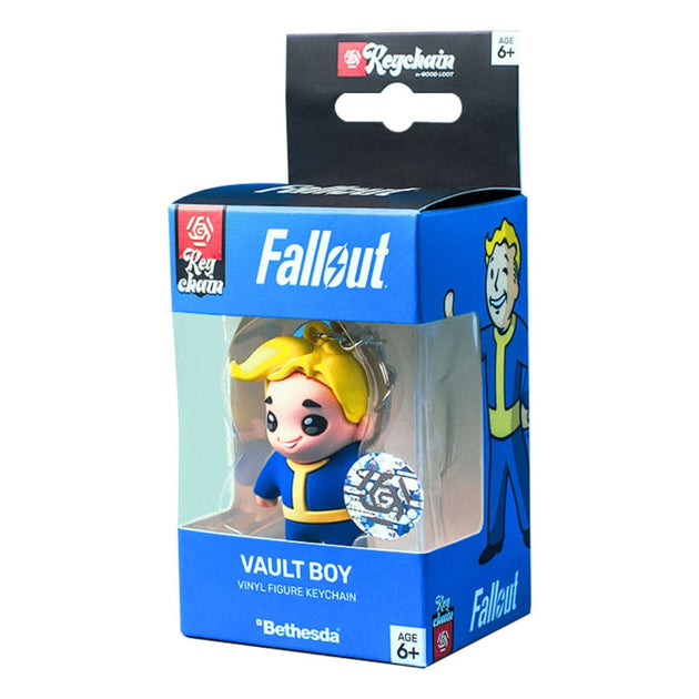 Porte-clés Fallout Vault Boy attaché à un trousseau de clés ou un sac à dos