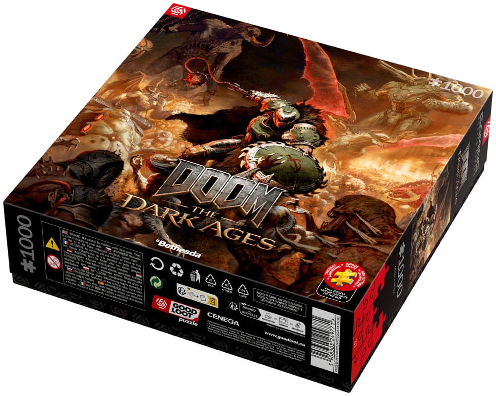 Vue arrière de la boîte du puzzle Good Loot avec informations produit