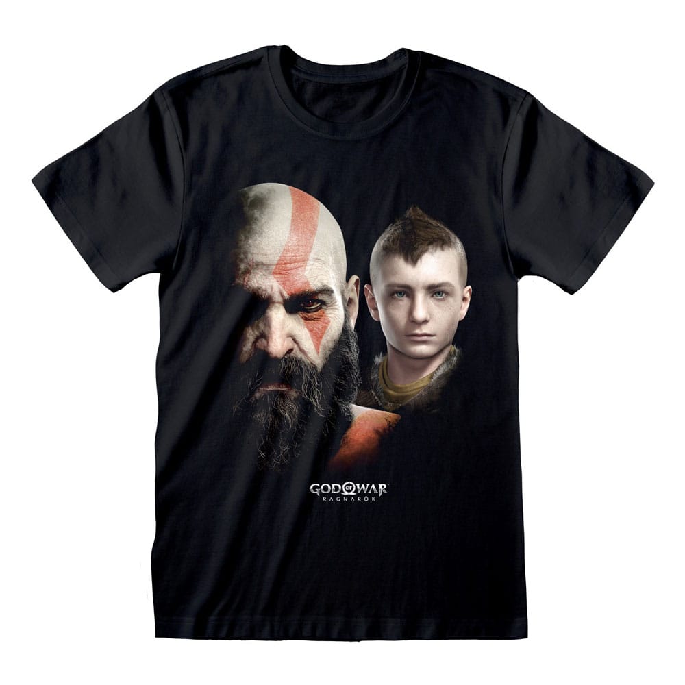 T-Shirt God of War Ragnarok Close Up officiel Heroes Inc, taille XL, en coton