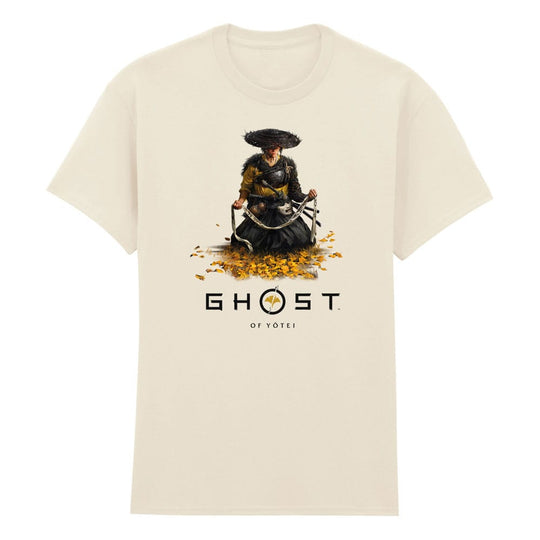 T-Shirt Ghost of Yotei Atsu Kneeling (M) Heroes Inc 100% coton
