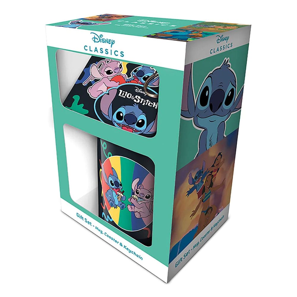 Set cadeau Lilo & Stitch 'You're my Fave' avec mug en céramique, sous-verre et porte-clés officiels