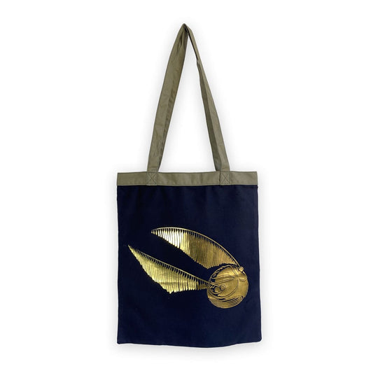 Sac shopping Harry Potter Vif d'Or Groovy, vue de face avec design doré