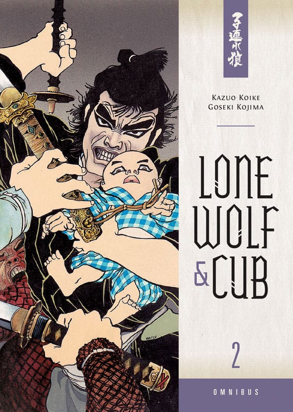 Couverture du manga Lone Wolf and Cub Omnibus Volume 2 ANGLAIS, avec Ogami Itto et Daigoro