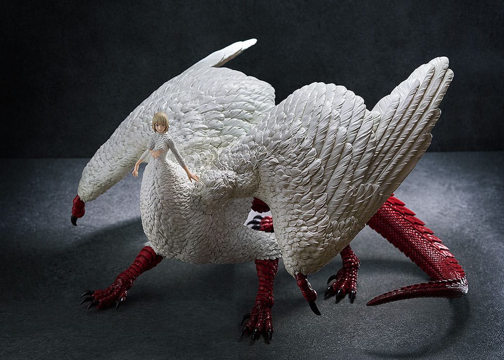 Gros plan sur les détails des écailles et des membres de Falin Chimera