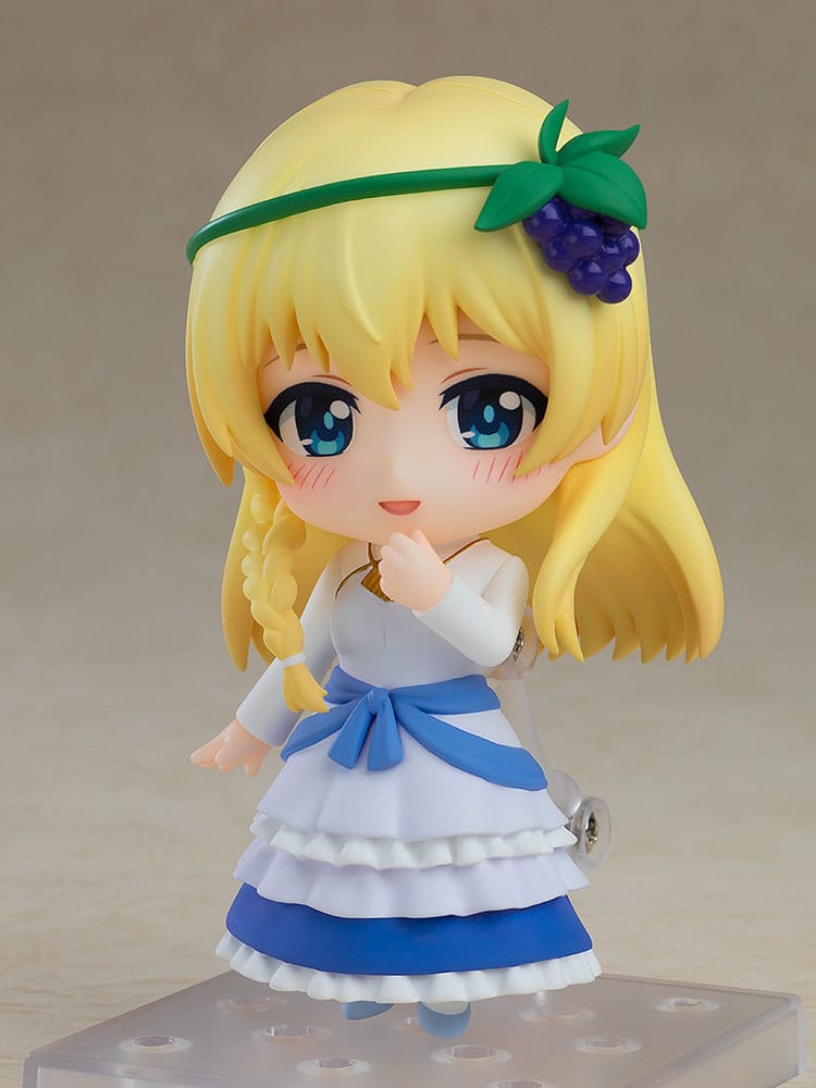 Figurine Nendoroid Iris KonoSuba 3 en pose d'action avec un effet spécial