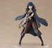 Gros plan sur le visage de la statuette Byleth (Femme) Fire Emblem