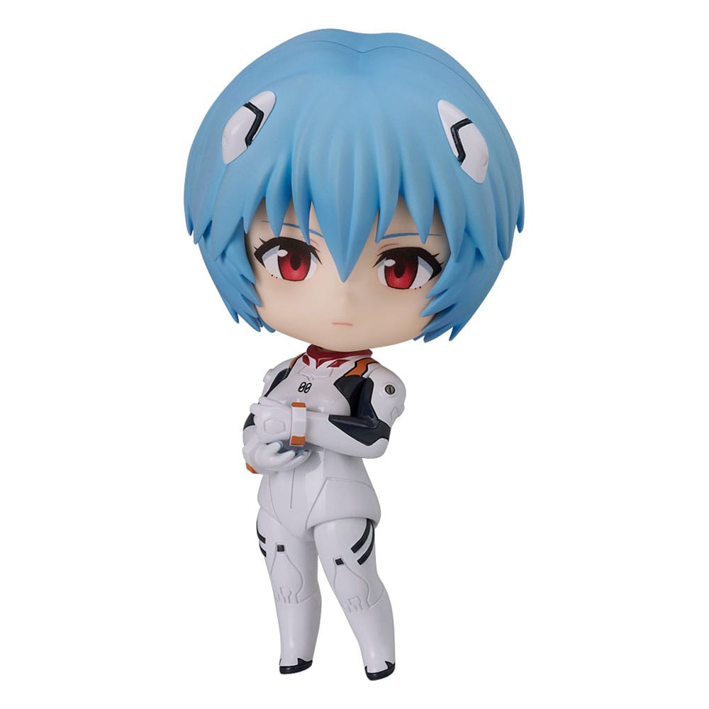 Figurine Nendoroid Rei Ayanami Plugsuit Ver. en pose frontale dynamique