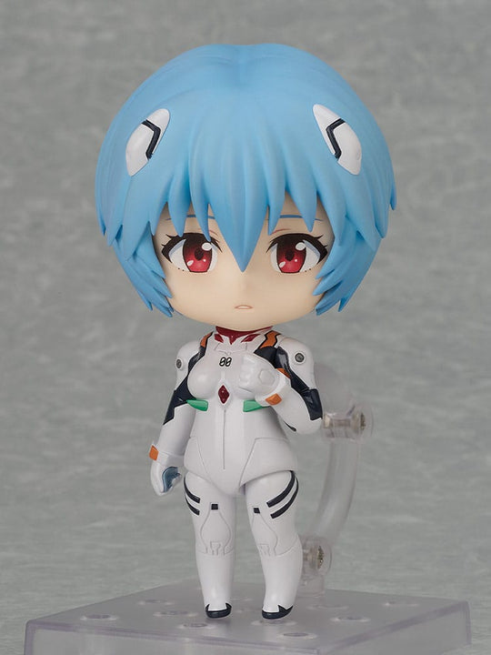 Figurine articulée Rei Ayanami Nendoroid en pleine action avec son équipement