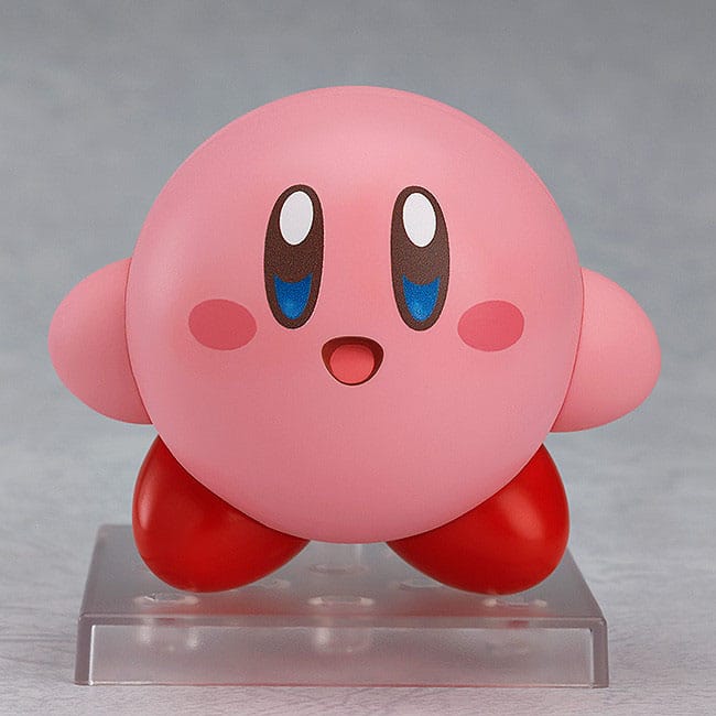 Kirby Nendoroid avec accessoires interchangeables, montrant différentes expressions