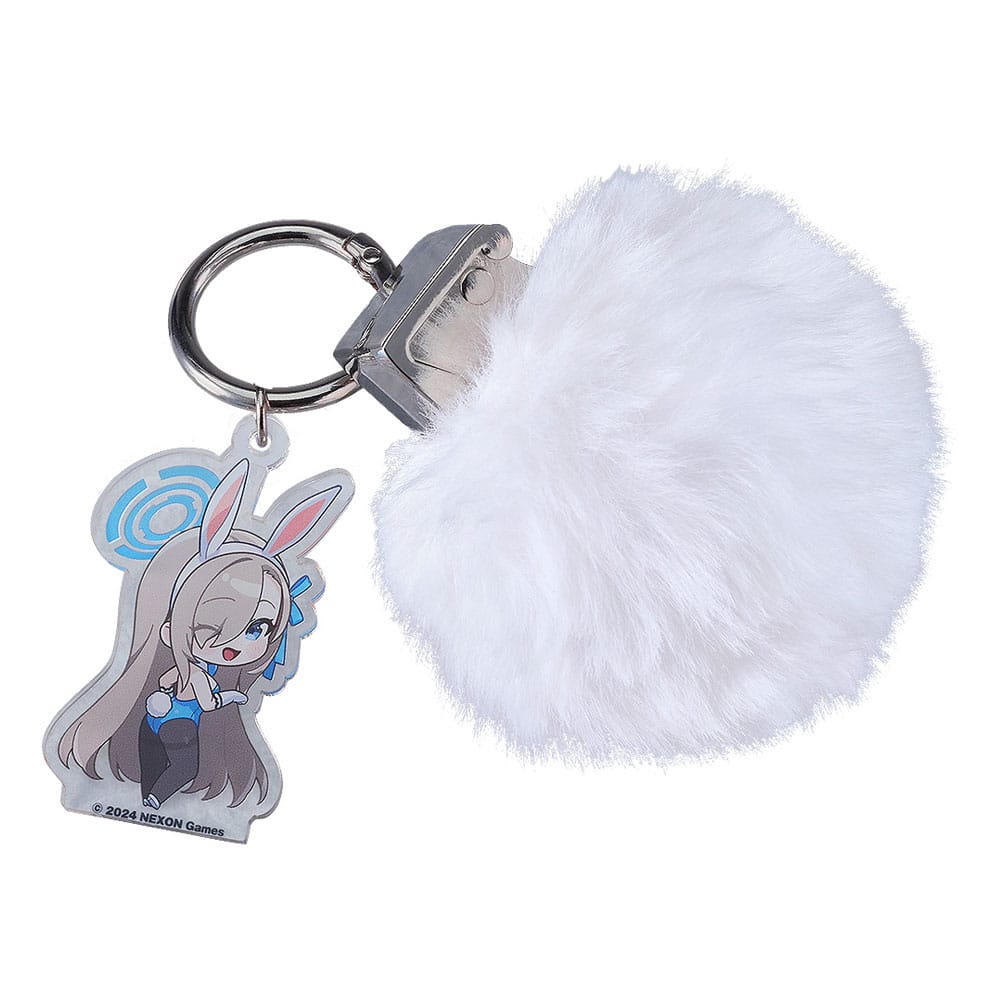 Porte-clés acrylique Blue Archive Asuna Rabbit Tail Grenade 6cm