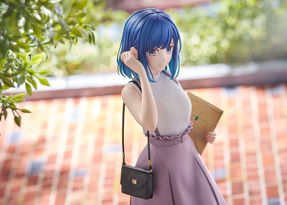 Gros plan sur les détails de la tenue d'Akane Kurokawa, figurine 1/6