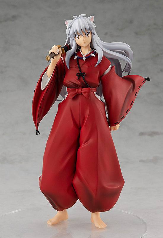 Statuette Inuyasha avec socle, prête à être exposée