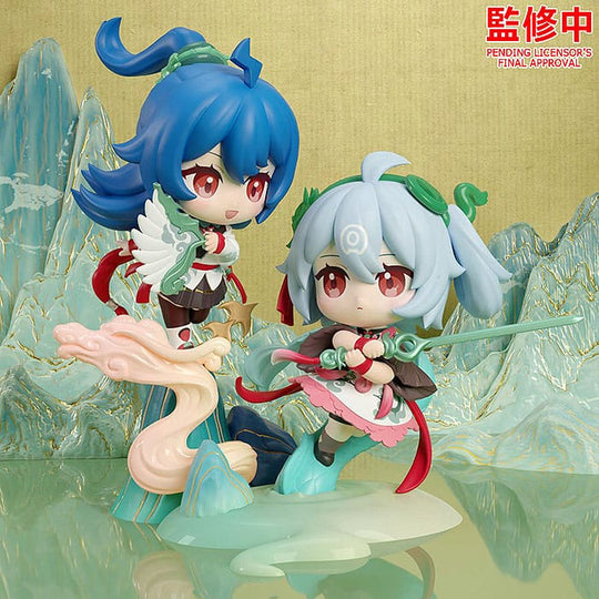 Détail du visage de la figurine Yun Chi Yue Chun Chibi Bilibili