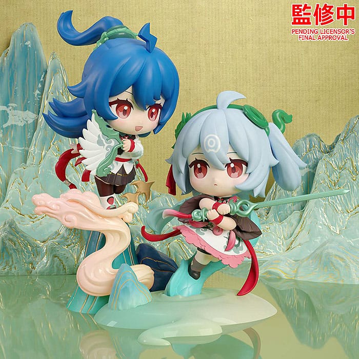 Détail du visage de la figurine Yun Chi Yue Chun Chibi Bilibili