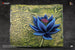 Détail de la sculpture Black Lotus MTG, finition peinte à la main