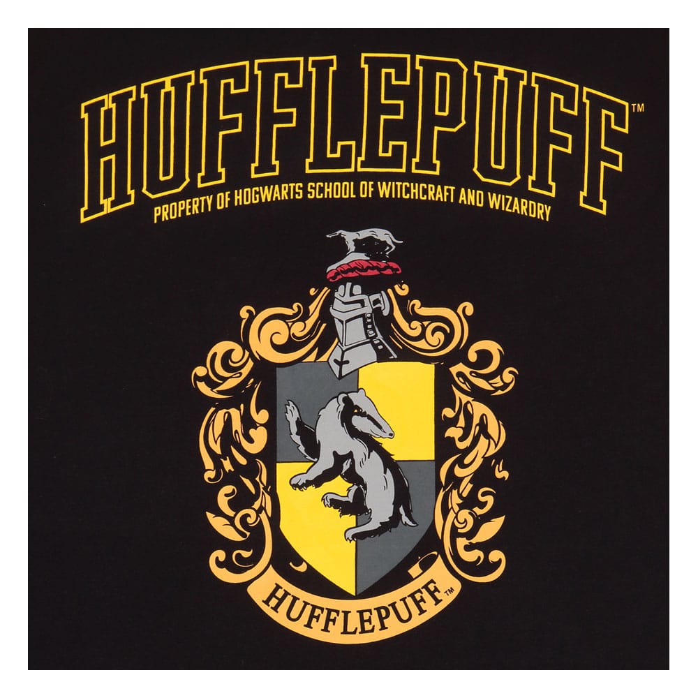T-shirt Harry Potter Poufsouffle de dos, montrant la qualité du tissu