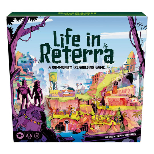 Boîte du jeu de plateau Life in Reterra de Hasbro, version anglaise
