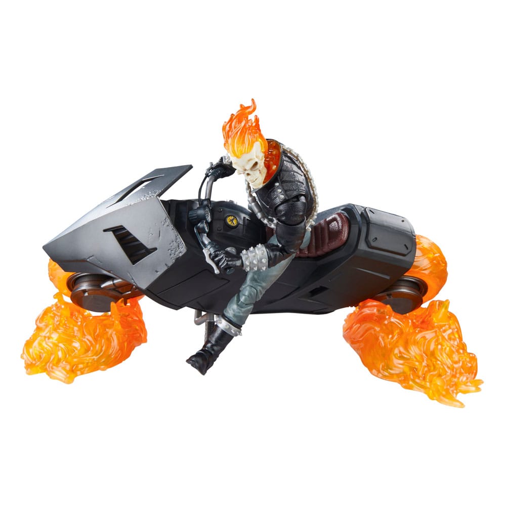 Détail de la figurine Ghost Rider 85ème Anniversaire et ses accessoires inclus