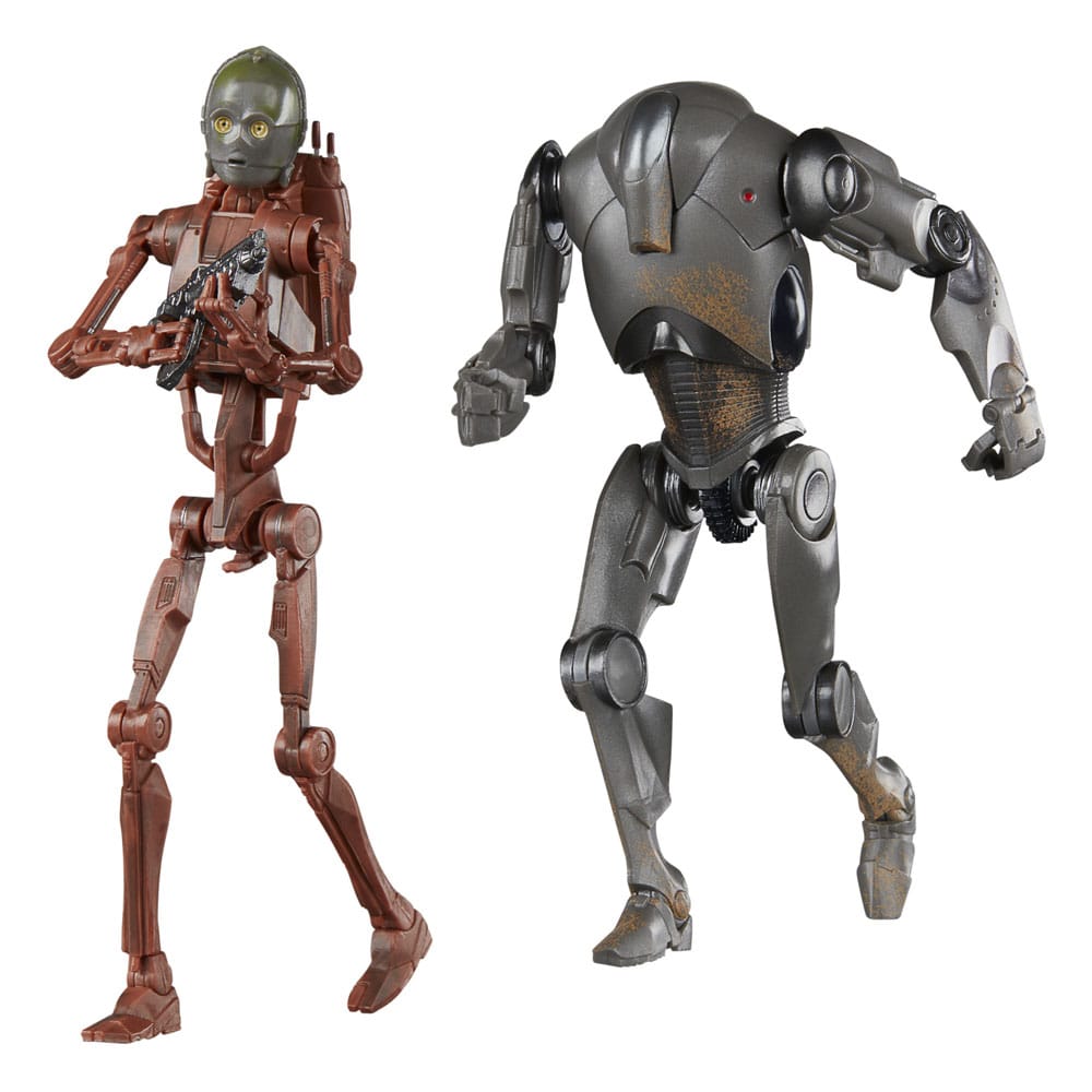 Pack figurines Star Wars Black Series C-3PO et Super Battle Droid 15 cm