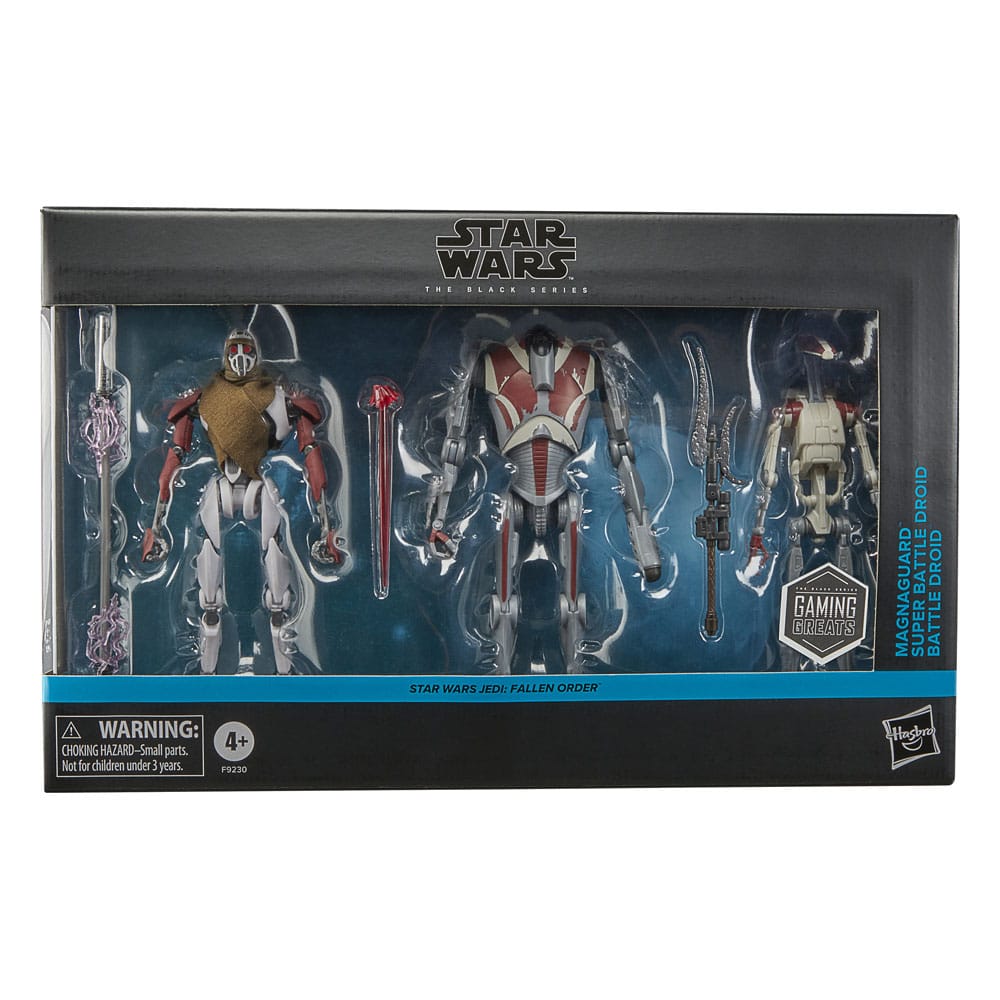 Figurine Super Battle Droid Star Wars Black Series en gros plan
