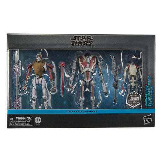 Figurine Super Battle Droid Star Wars Black Series en gros plan