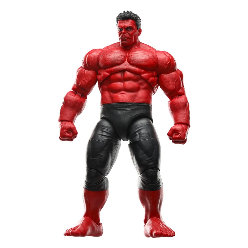 Figurine Red Hulk Marvel Legends 22cm - Vue frontale dynamique