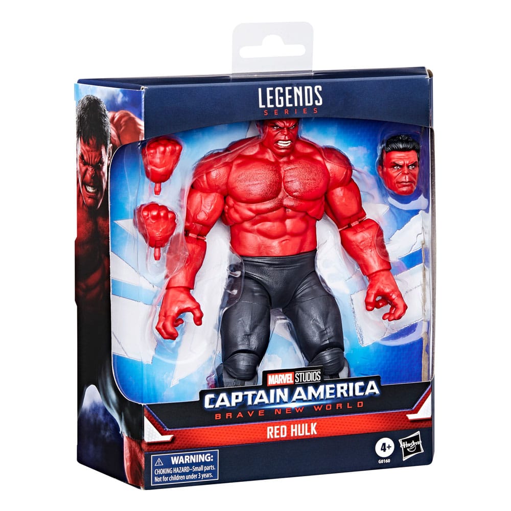 Collection Marvel Legends - Red Hulk aux côtés d'autres figurines (exemple de mise en scène)