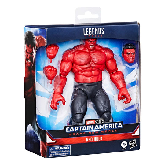 Collection Marvel Legends - Red Hulk aux côtés d'autres figurines (exemple de mise en scène)