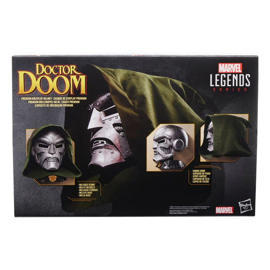 Casque Doctor Doom Hasbro Marvel Legends, vue latérale avec détails