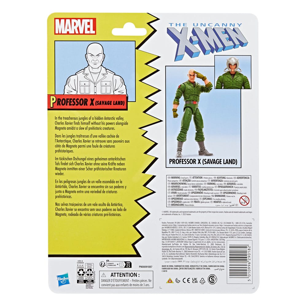 Figurine Professor X Savage Land à côté d'autres figurines X-Men (exemple)