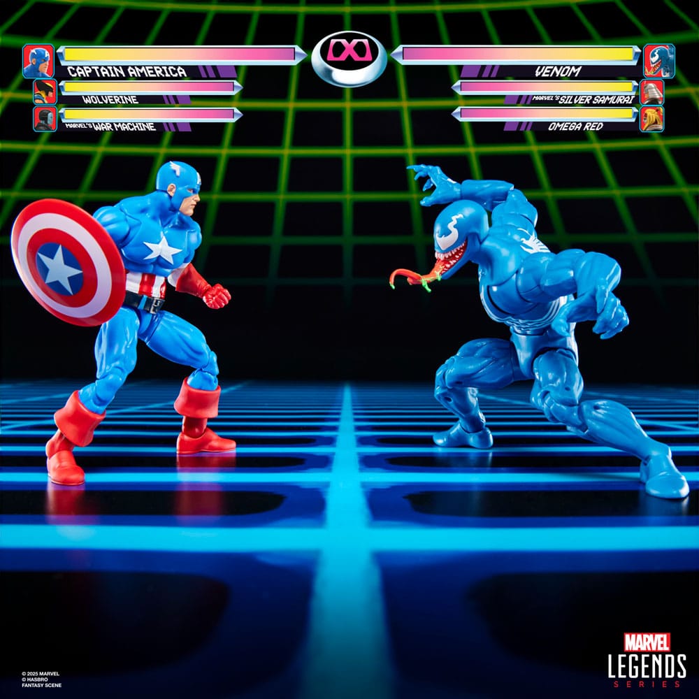 Pack Marvel Legends Gamerverse Captain America vs Venom 15cm