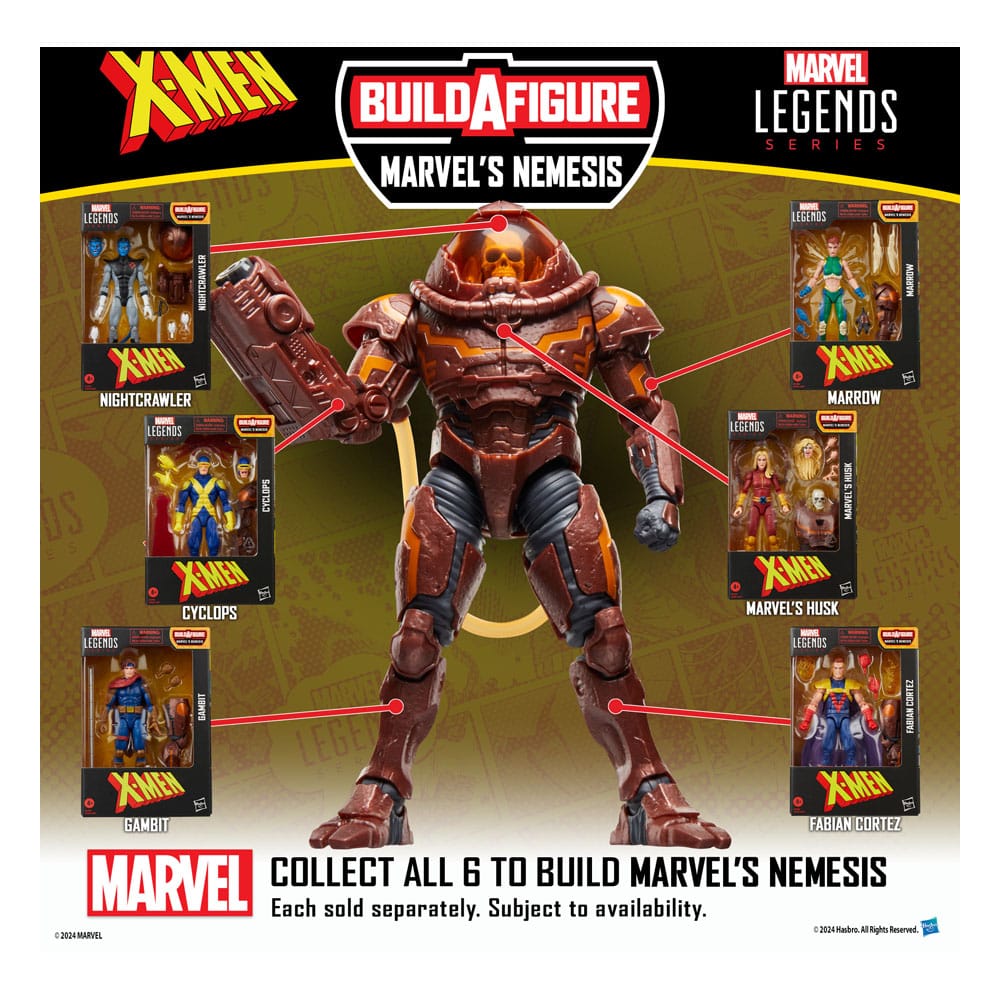 Figurine Marvel's Husk en pose iconique des X-Men