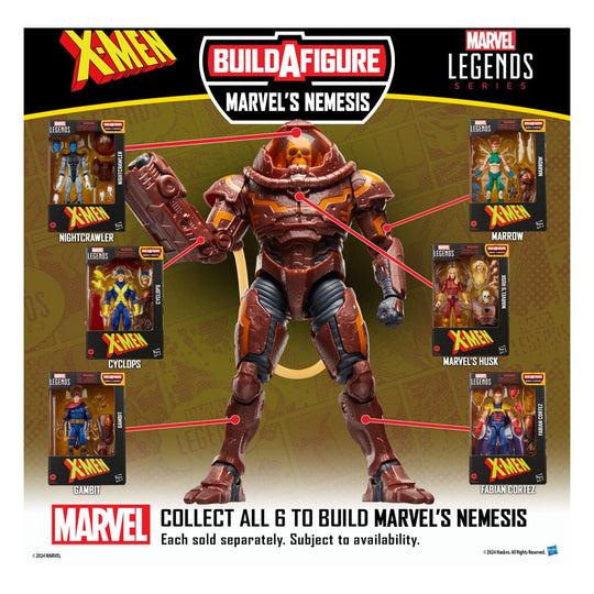 Figurine Marvel's Husk en pose iconique des X-Men