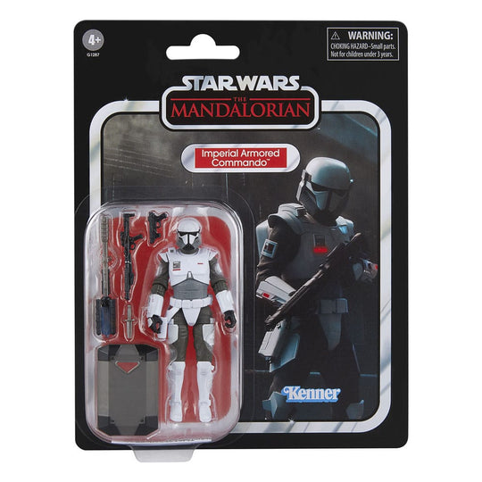 Figurine Imperial Armored Commando Star Wars Hasbro, vue de profil gauche