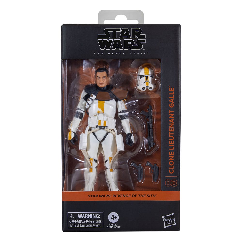 Figurine Clone Lieutenant Galle Hasbro, vue de profil