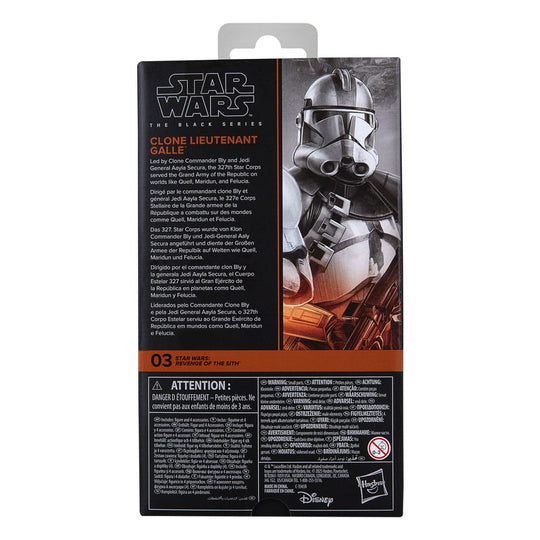 Figurine Star Wars Black Series Lieutenant Galle avec son blaster