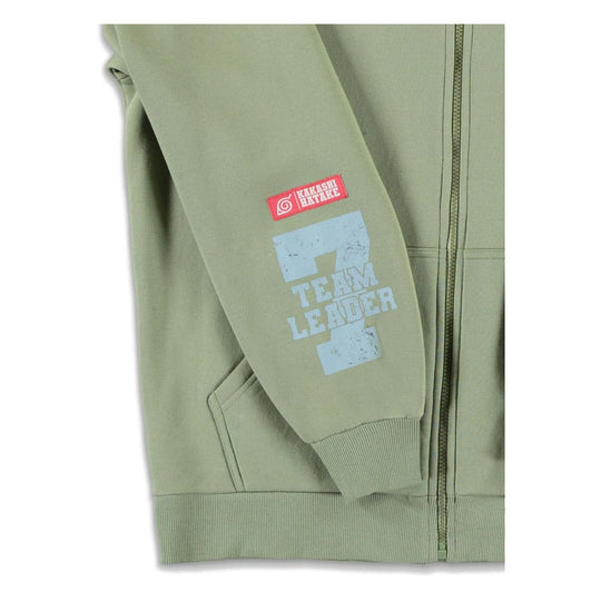 Gros plan sur le tissu et la qualité du sweater Naruto Kakashi