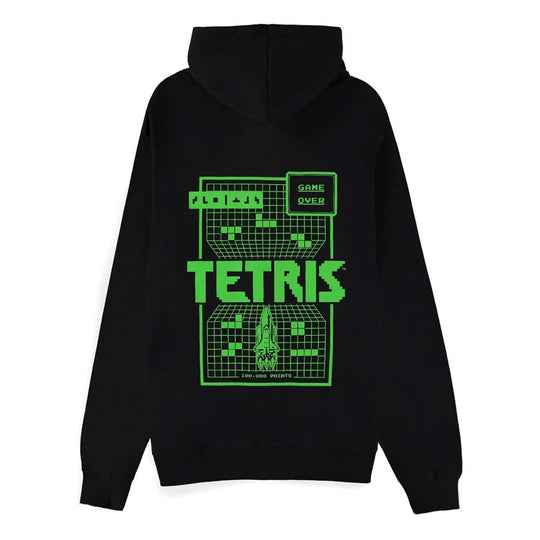 Sweater à capuche Tetris Game Over Difuzed, vue de face, motifs colorés