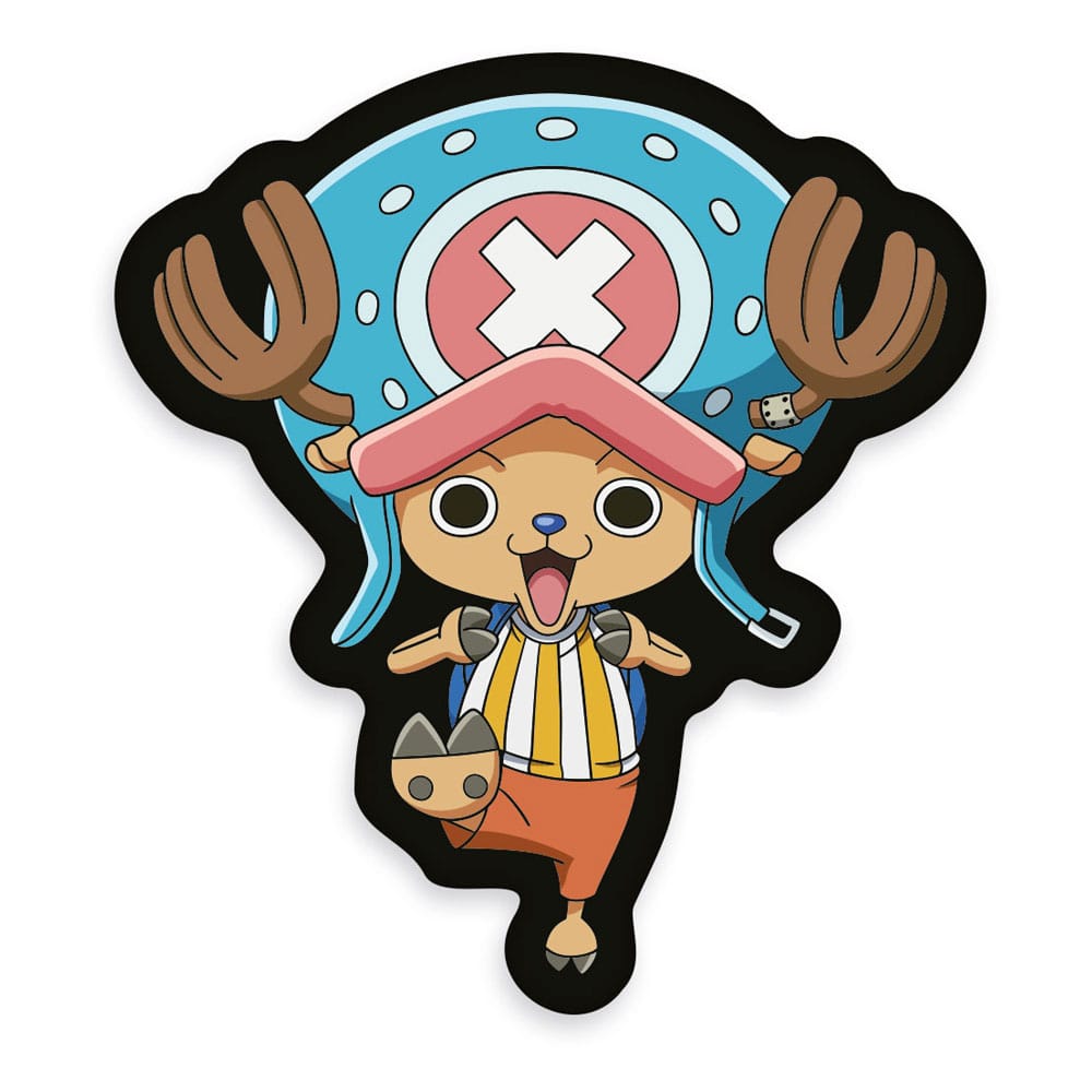 Oreiller Chopper One Piece officiel Herding 36 cm, vue de face, doux et coloré