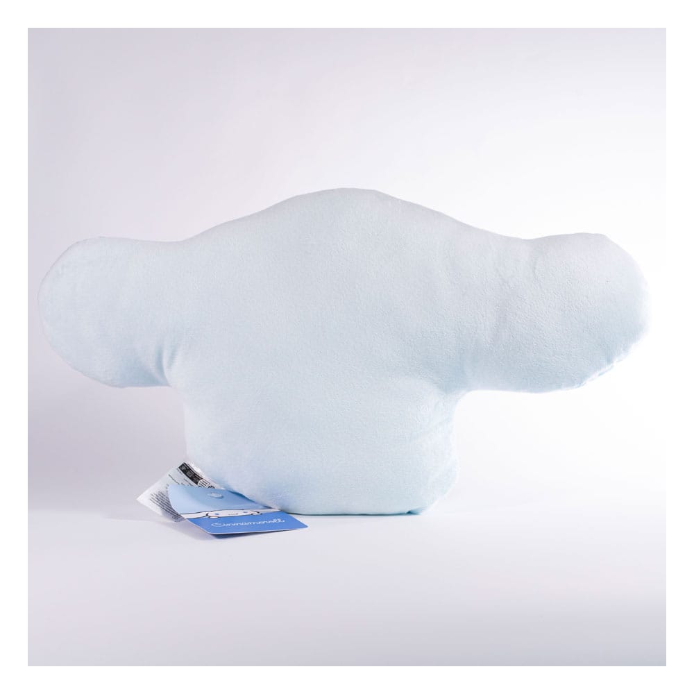 Coussin Cinnamoroll Star Sanrio doux en polyester, détail du visage