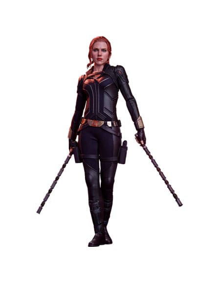 Figurine Black Widow Hot Toys 1/6 Movie Masterpiece en pose dynamique